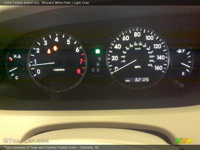 Blizzard White Pearl / Light Gray 2009 Toyota Avalon XLS
