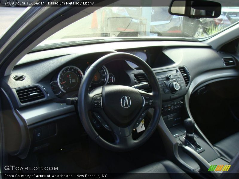 Palladium Metallic / Ebony 2009 Acura TSX Sedan
