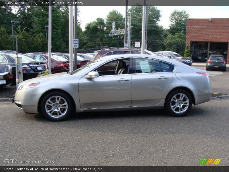 Palladium Metallic / Ebony 2009 Acura TL 3.5