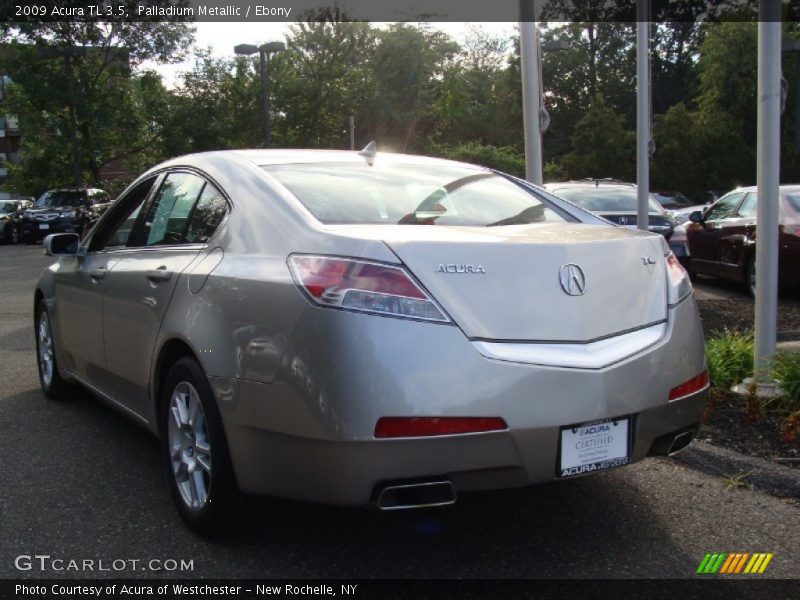 Palladium Metallic / Ebony 2009 Acura TL 3.5