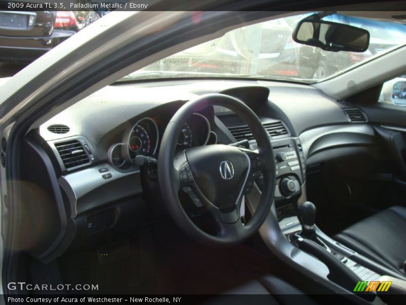 Palladium Metallic / Ebony 2009 Acura TL 3.5