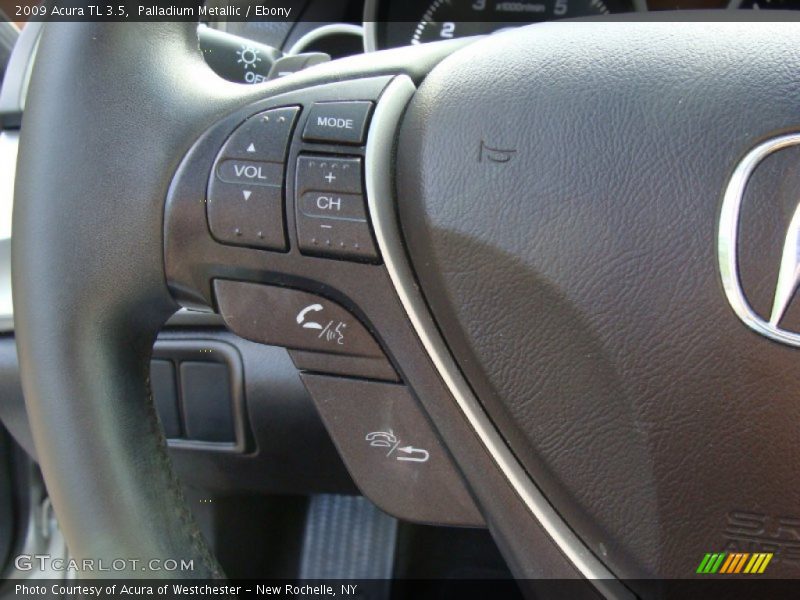 Palladium Metallic / Ebony 2009 Acura TL 3.5