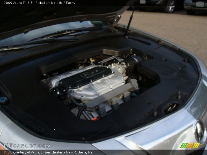 Palladium Metallic / Ebony 2009 Acura TL 3.5
