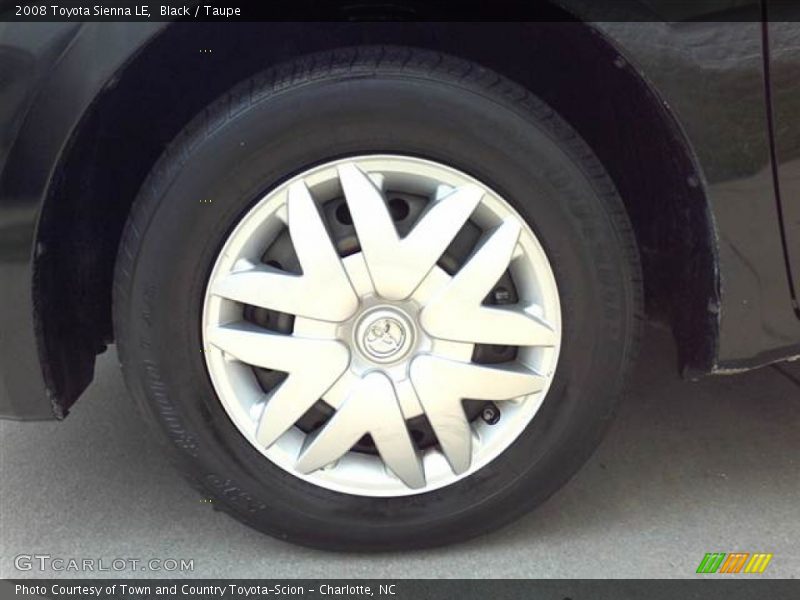 Black / Taupe 2008 Toyota Sienna LE