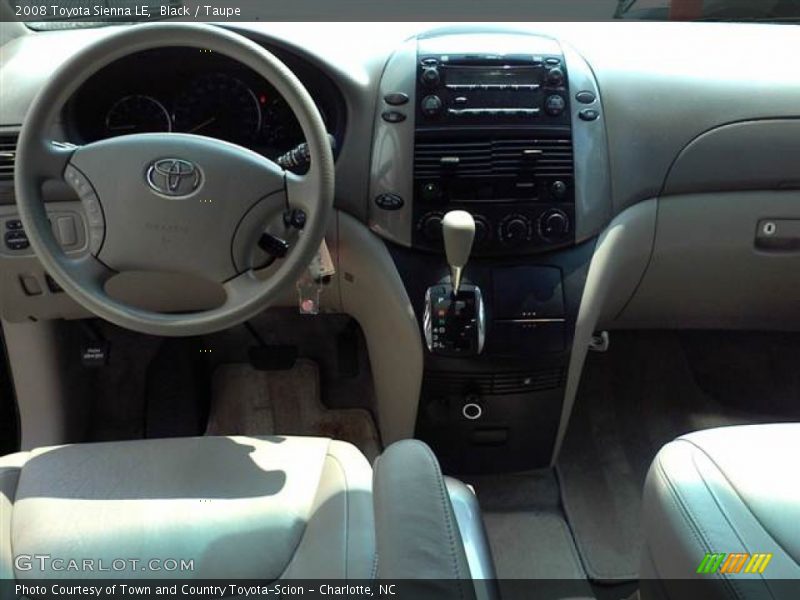 Black / Taupe 2008 Toyota Sienna LE