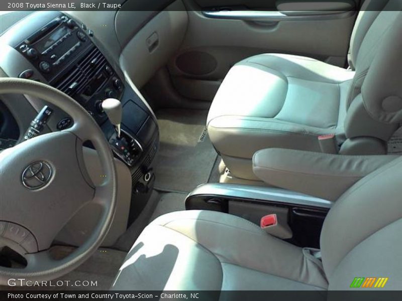 Black / Taupe 2008 Toyota Sienna LE