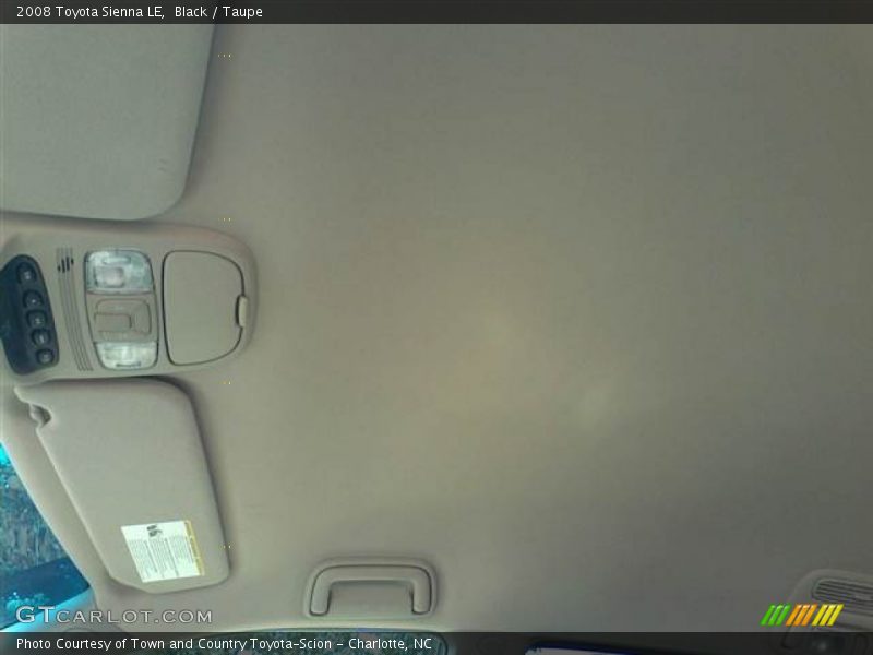 Black / Taupe 2008 Toyota Sienna LE