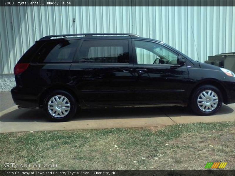Black / Taupe 2008 Toyota Sienna LE