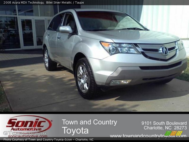 Billet Silver Metallic / Taupe 2008 Acura MDX Technology