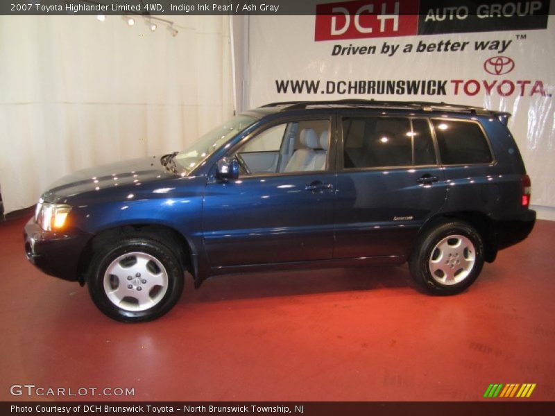 Indigo Ink Pearl / Ash Gray 2007 Toyota Highlander Limited 4WD