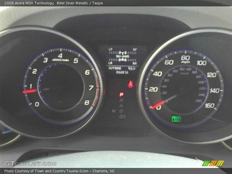 Billet Silver Metallic / Taupe 2008 Acura MDX Technology