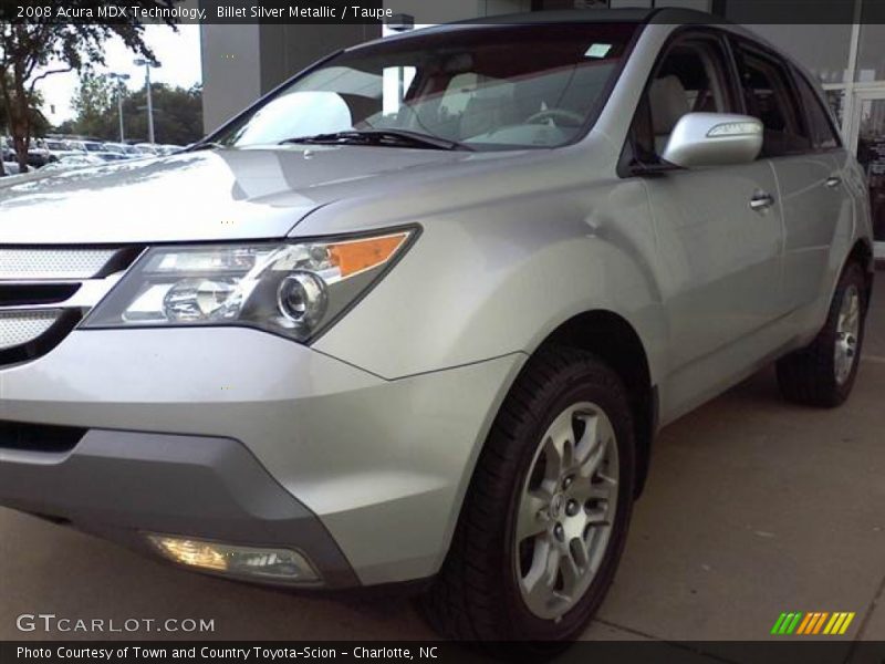 Billet Silver Metallic / Taupe 2008 Acura MDX Technology