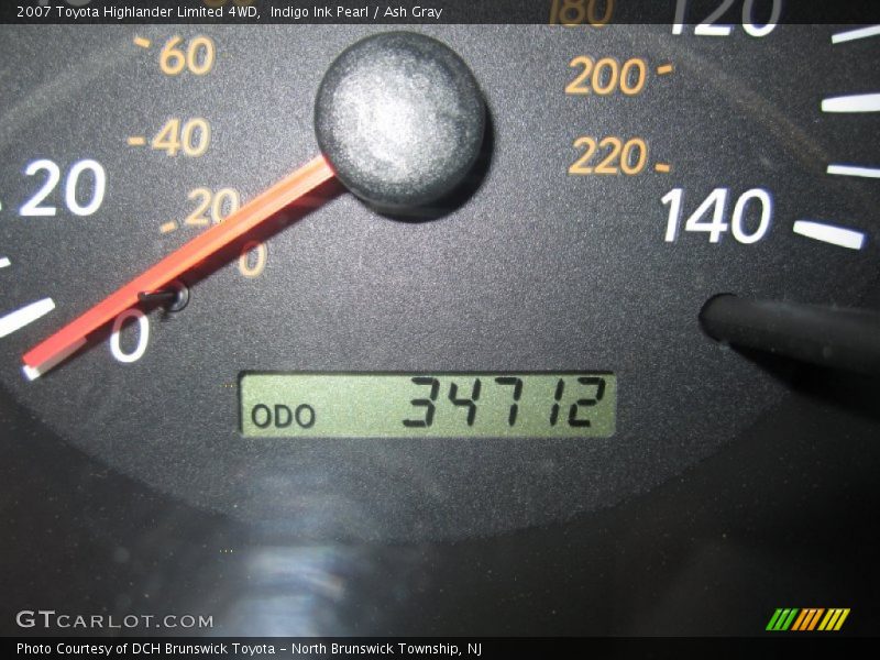Indigo Ink Pearl / Ash Gray 2007 Toyota Highlander Limited 4WD