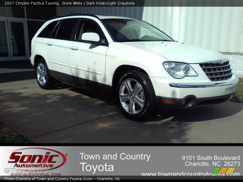 Stone White / Dark Khaki/Light Graystone 2007 Chrysler Pacifica Touring