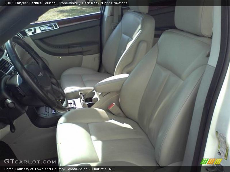 Stone White / Dark Khaki/Light Graystone 2007 Chrysler Pacifica Touring