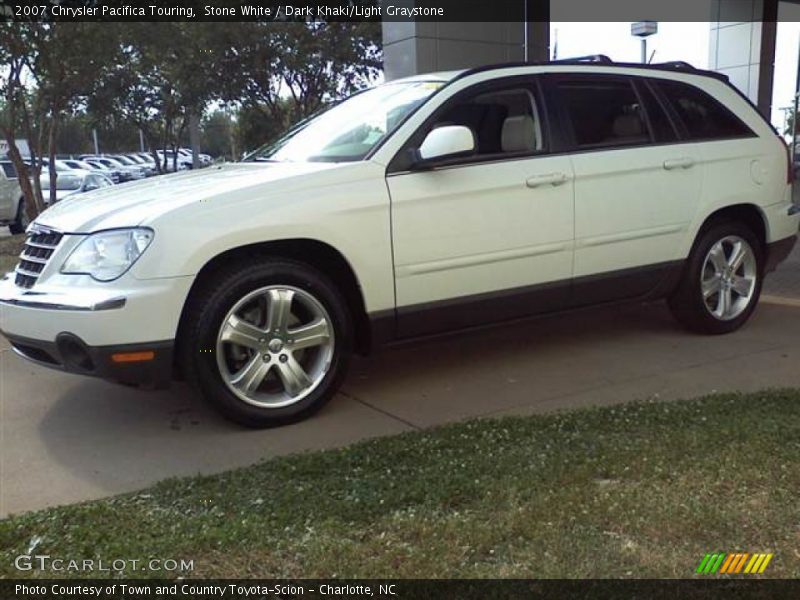 Stone White / Dark Khaki/Light Graystone 2007 Chrysler Pacifica Touring
