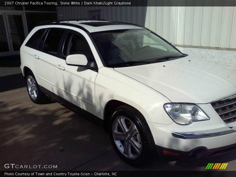 Stone White / Dark Khaki/Light Graystone 2007 Chrysler Pacifica Touring
