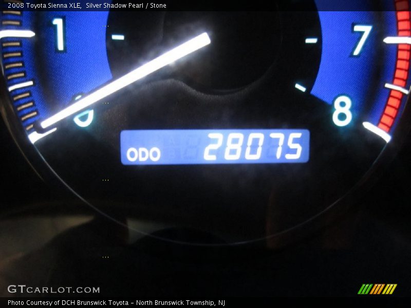Silver Shadow Pearl / Stone 2008 Toyota Sienna XLE