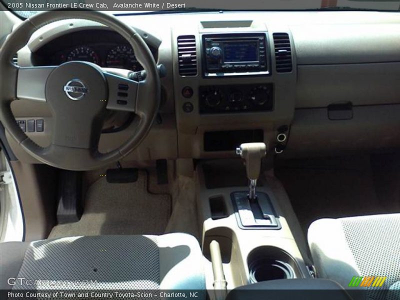 Avalanche White / Desert 2005 Nissan Frontier LE Crew Cab