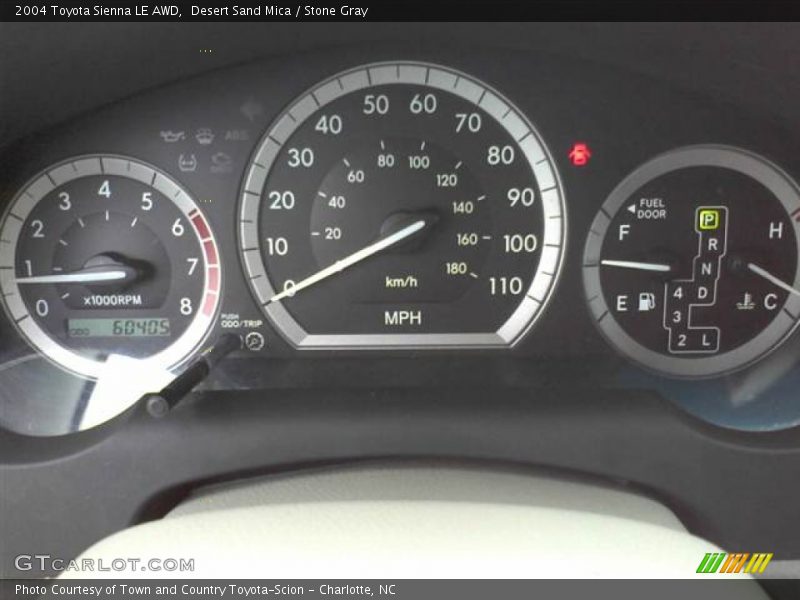  2004 Sienna LE AWD LE AWD Gauges