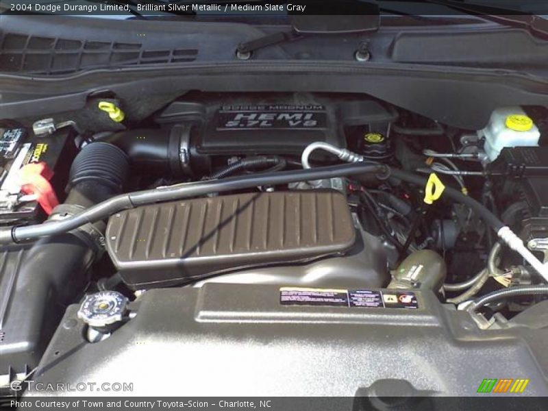 Brilliant Silver Metallic / Medium Slate Gray 2004 Dodge Durango Limited