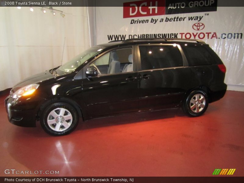 Black / Stone 2008 Toyota Sienna LE