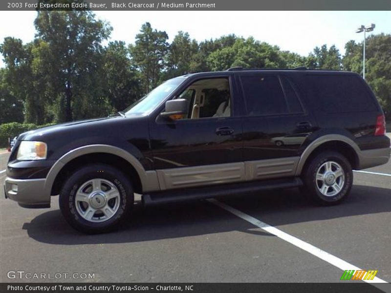 Black Clearcoat / Medium Parchment 2003 Ford Expedition Eddie Bauer