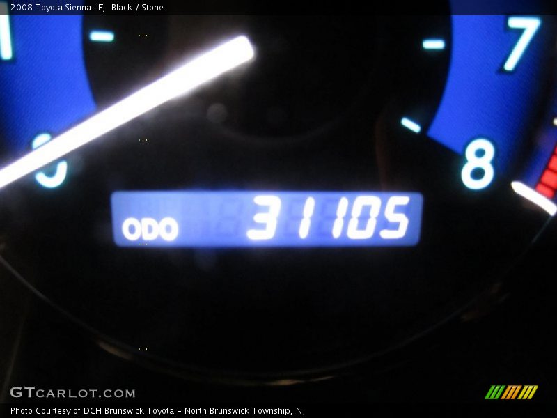 Black / Stone 2008 Toyota Sienna LE