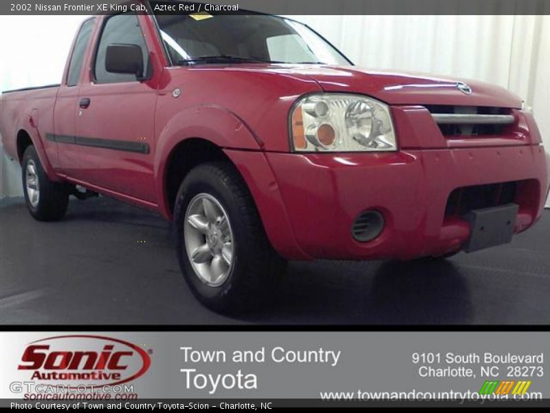 Aztec Red / Charcoal 2002 Nissan Frontier XE King Cab