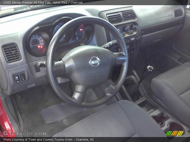 Aztec Red / Charcoal 2002 Nissan Frontier XE King Cab