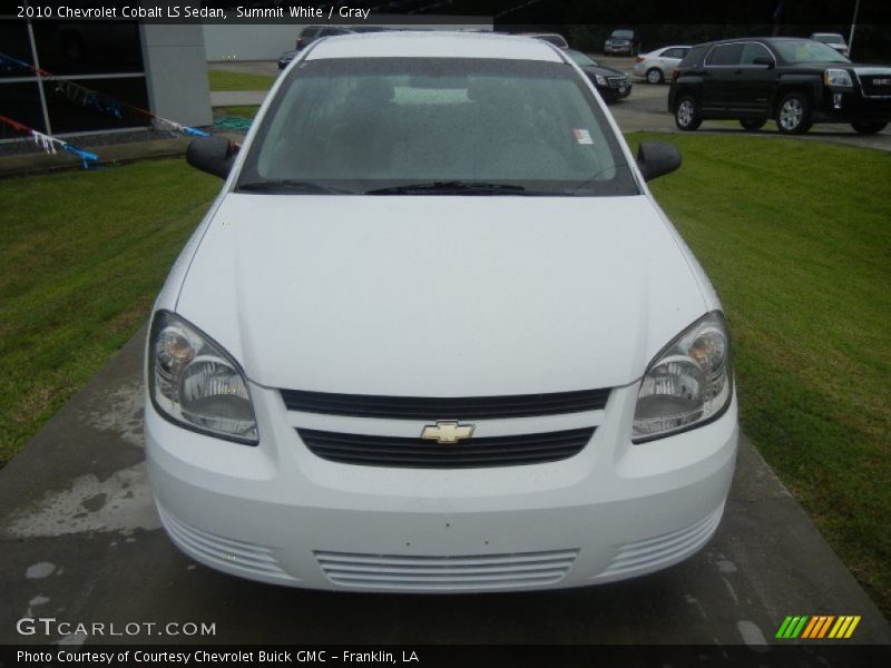 Summit White / Gray 2010 Chevrolet Cobalt LS Sedan