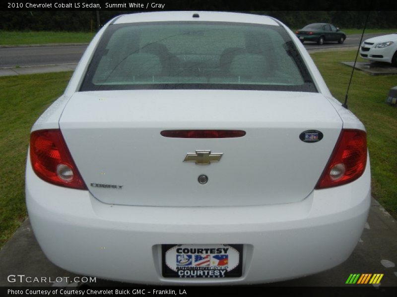 Summit White / Gray 2010 Chevrolet Cobalt LS Sedan