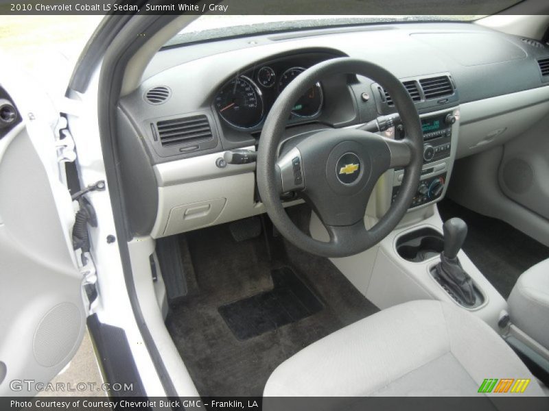 Summit White / Gray 2010 Chevrolet Cobalt LS Sedan