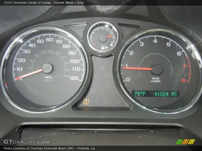 Summit White / Gray 2010 Chevrolet Cobalt LS Sedan
