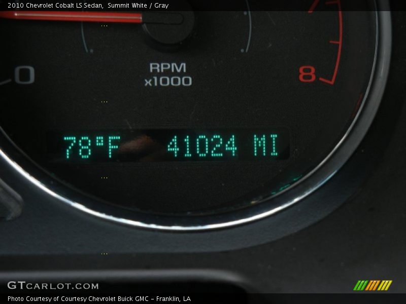Summit White / Gray 2010 Chevrolet Cobalt LS Sedan