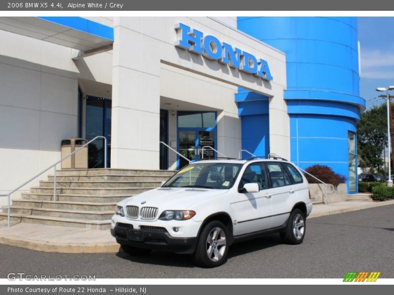 Alpine White / Grey 2006 BMW X5 4.4i