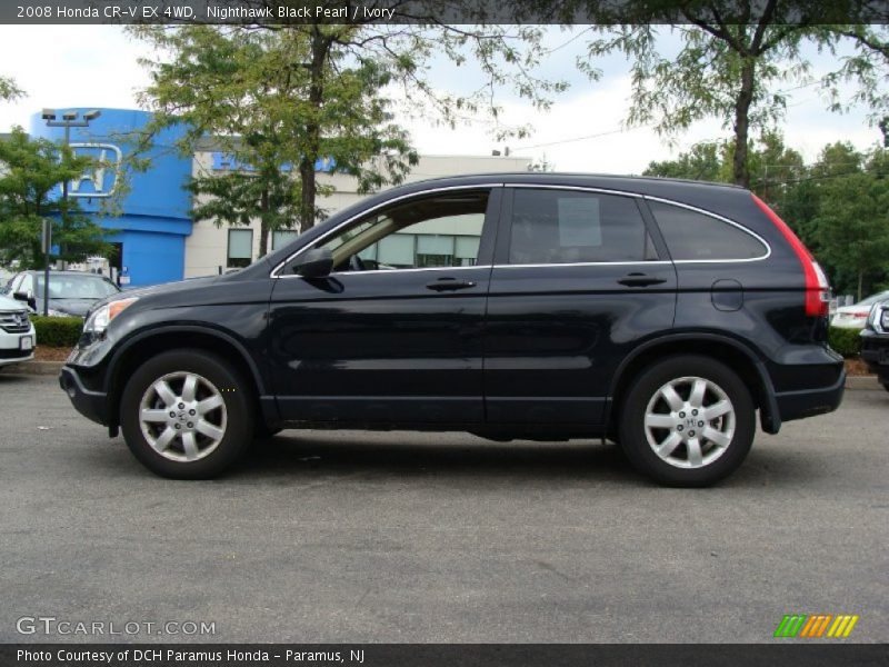 Nighthawk Black Pearl / Ivory 2008 Honda CR-V EX 4WD