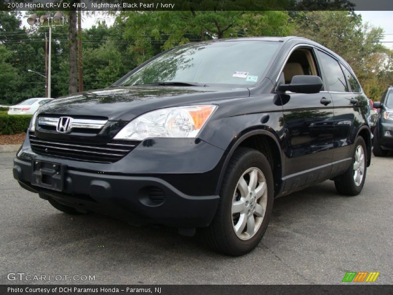 Nighthawk Black Pearl / Ivory 2008 Honda CR-V EX 4WD