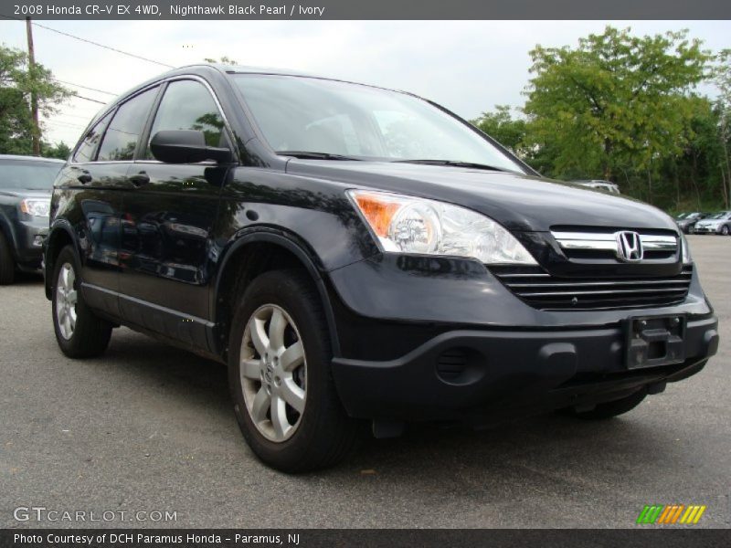 Nighthawk Black Pearl / Ivory 2008 Honda CR-V EX 4WD