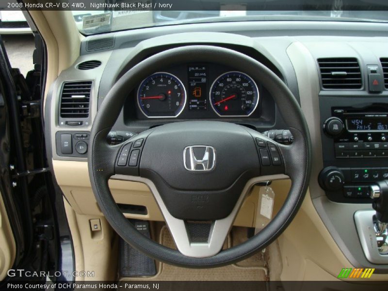 Nighthawk Black Pearl / Ivory 2008 Honda CR-V EX 4WD