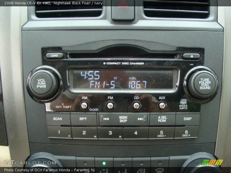 Nighthawk Black Pearl / Ivory 2008 Honda CR-V EX 4WD