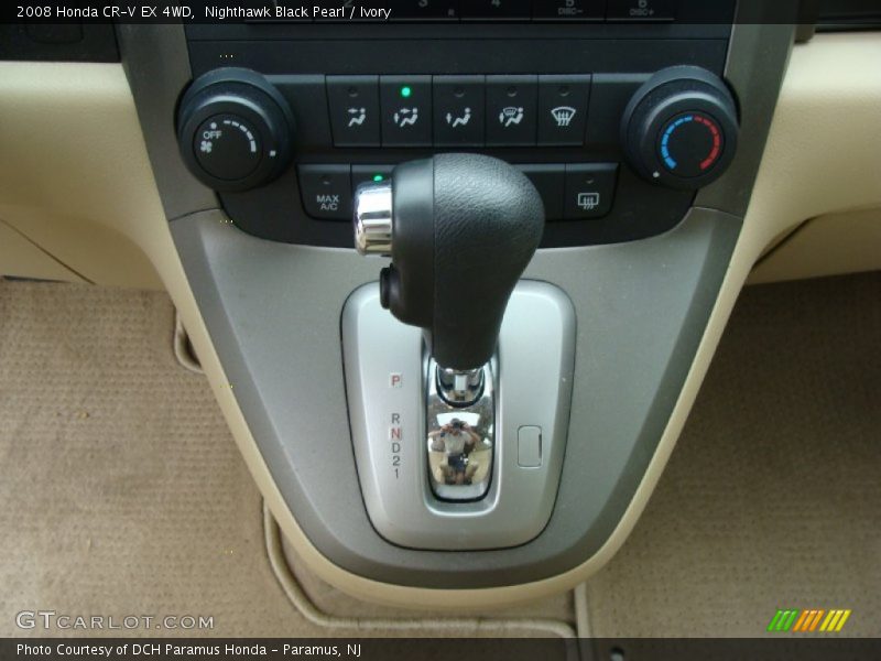 Nighthawk Black Pearl / Ivory 2008 Honda CR-V EX 4WD