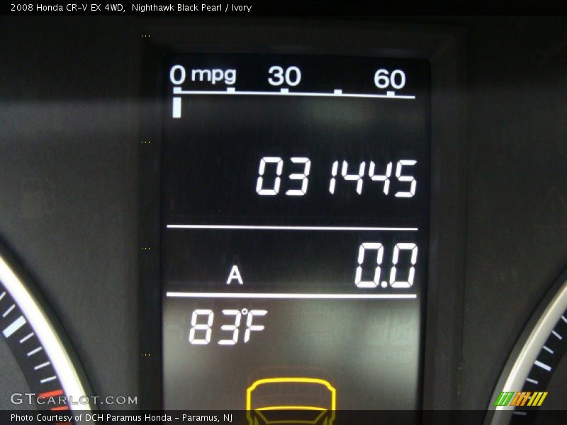 Nighthawk Black Pearl / Ivory 2008 Honda CR-V EX 4WD
