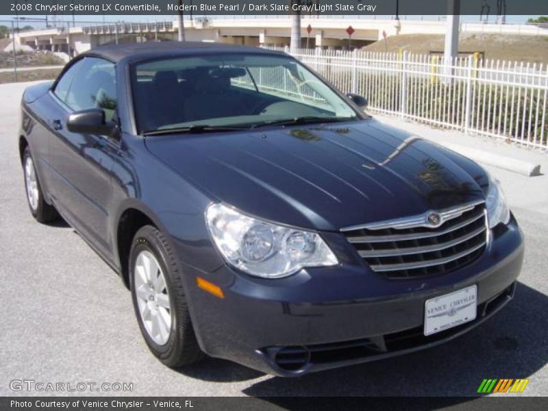 Modern Blue Pearl / Dark Slate Gray/Light Slate Gray 2008 Chrysler Sebring LX Convertible