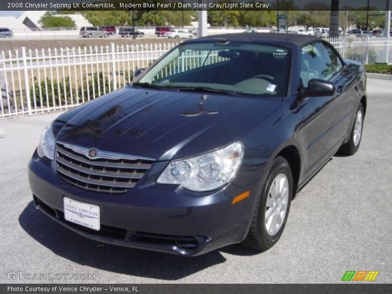 Modern Blue Pearl / Dark Slate Gray/Light Slate Gray 2008 Chrysler Sebring LX Convertible