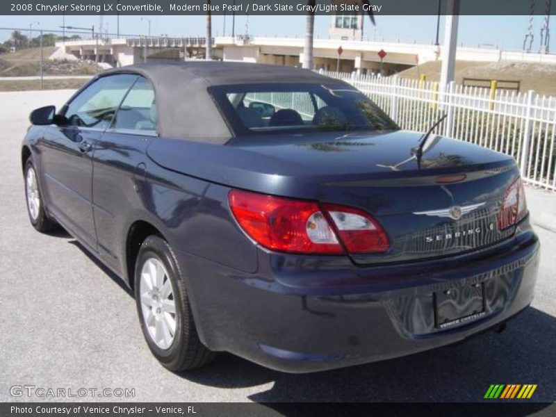 Modern Blue Pearl / Dark Slate Gray/Light Slate Gray 2008 Chrysler Sebring LX Convertible