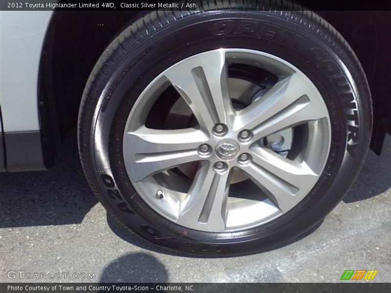 Classic Silver Metallic / Ash 2012 Toyota Highlander Limited 4WD