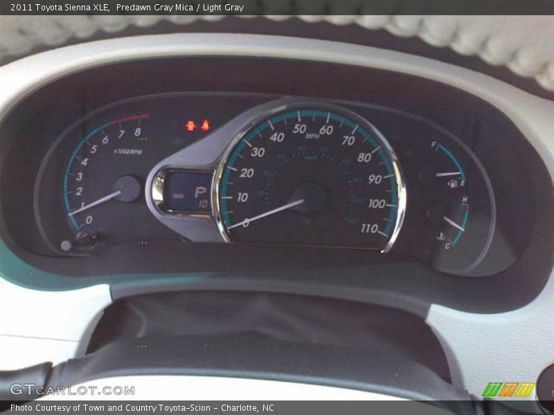 Predawn Gray Mica / Light Gray 2011 Toyota Sienna XLE