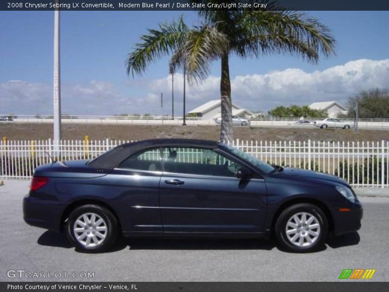 Modern Blue Pearl / Dark Slate Gray/Light Slate Gray 2008 Chrysler Sebring LX Convertible