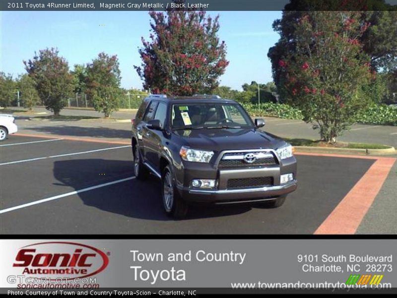 Magnetic Gray Metallic / Black Leather 2011 Toyota 4Runner Limited